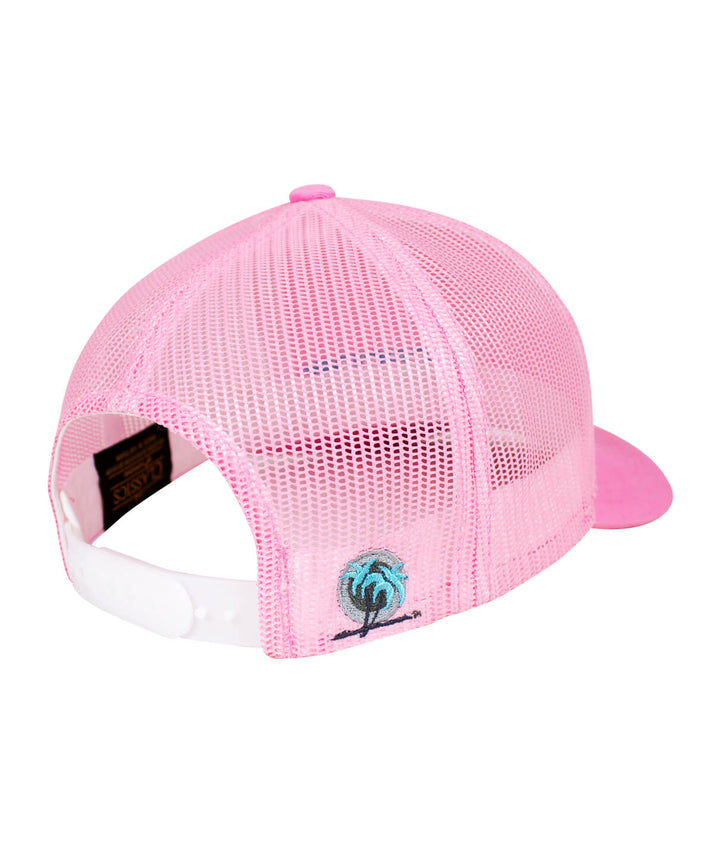 Back view of the pink &