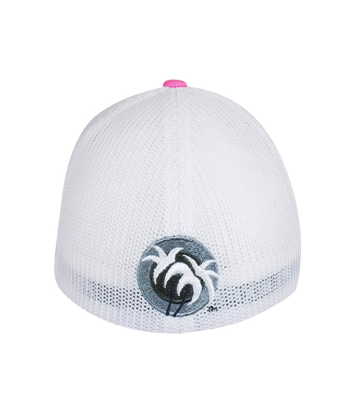 Back view of Pride - LP Meshback Flexfit Hat featuring blacked out classic palm logo.