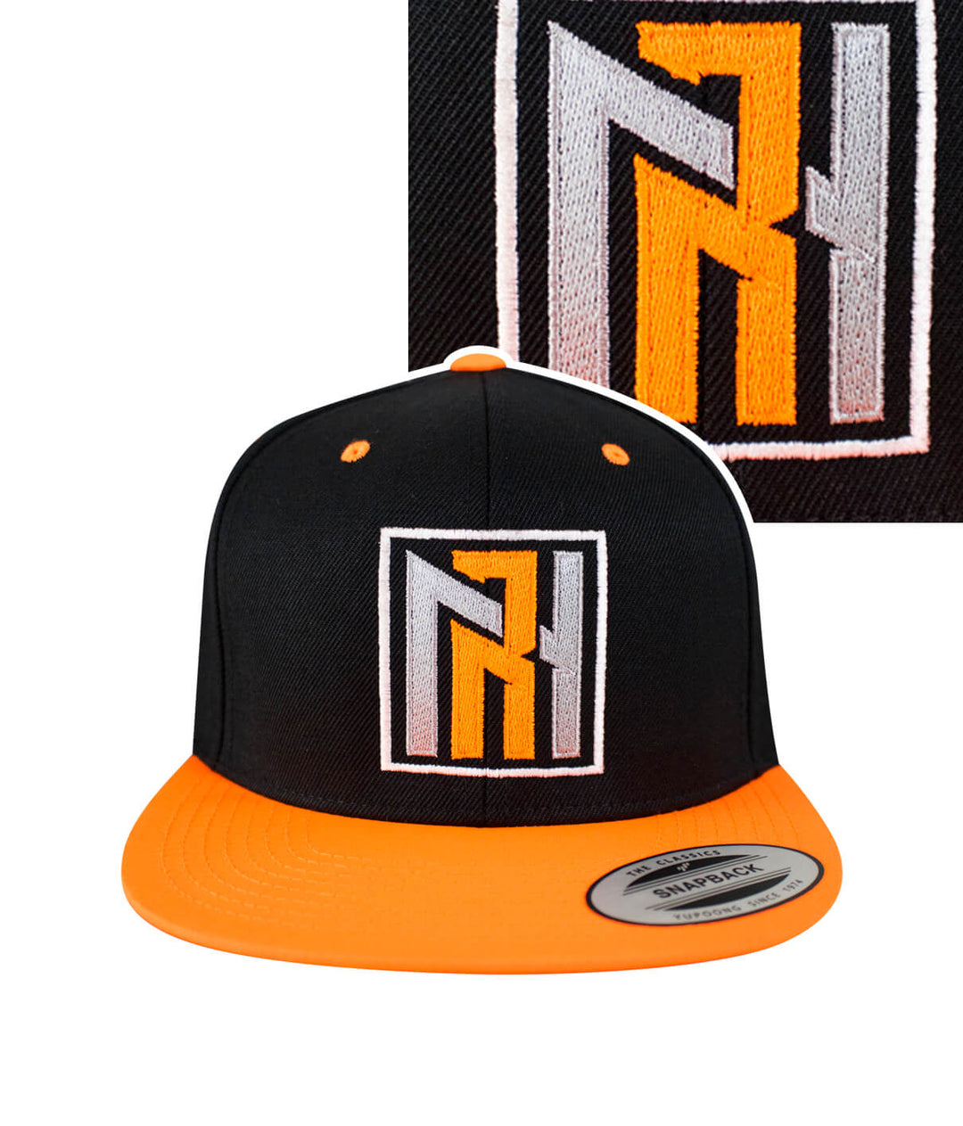 N-R Neon Snapback Hat with NICERIDE logo in neon colors, stylish baseball cap, perfect for casual wear.