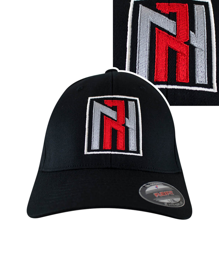 N-R Red Classic Flexfit hat featuring embroidered logo and red accents on a black cap.