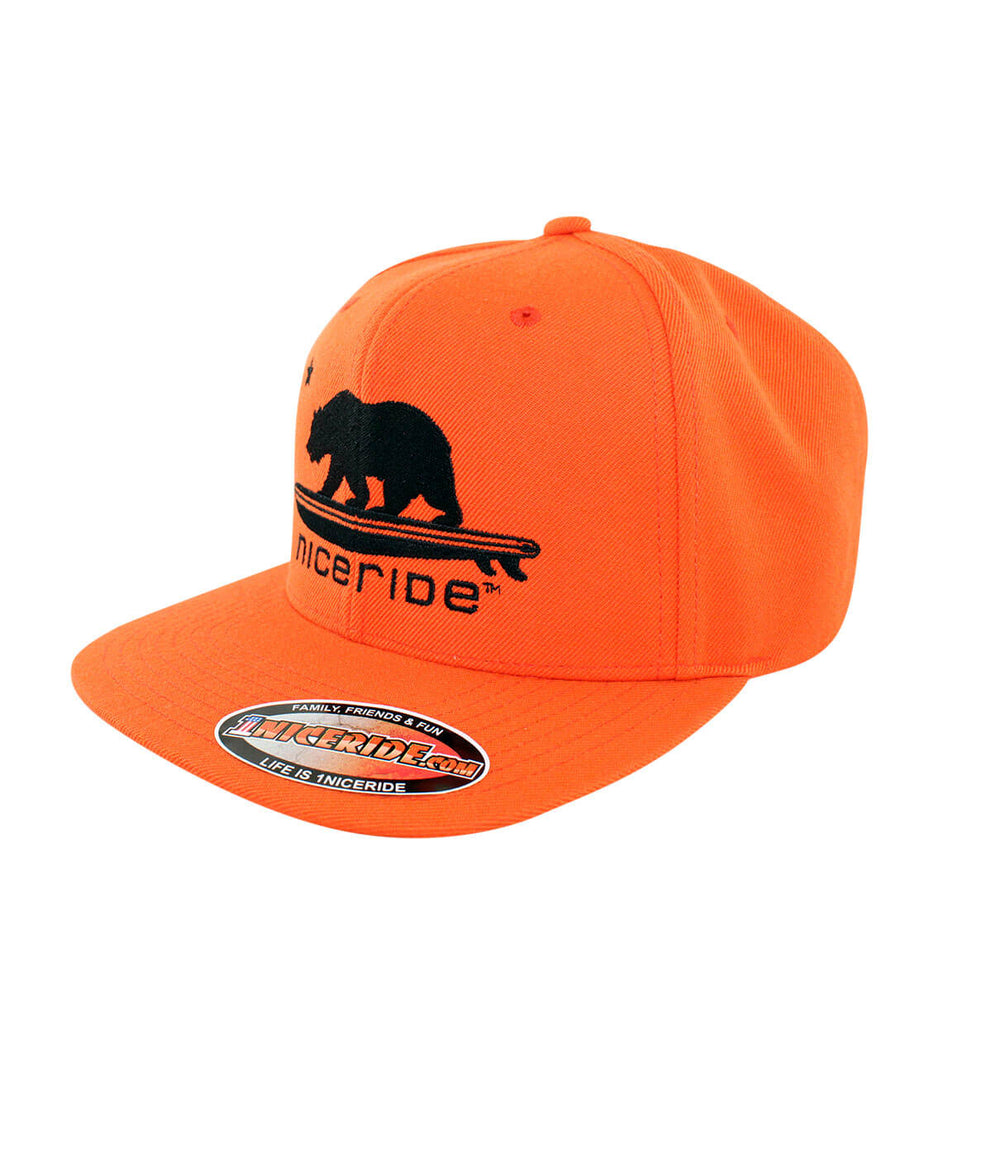 HANG 20 snapback hat featuring NICERIDE's design and classic palm logo, perfect for style and comfort.