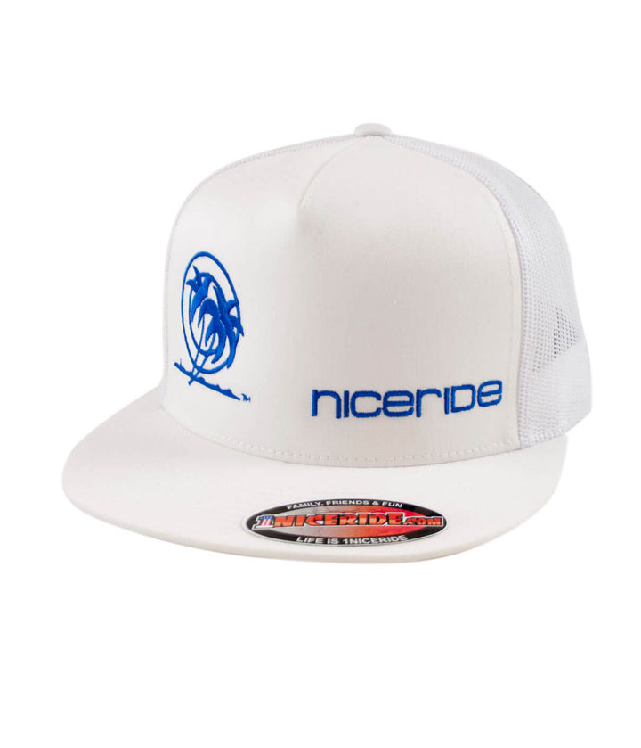 Palm Tower Trucker Hat featuring NICERIDE&