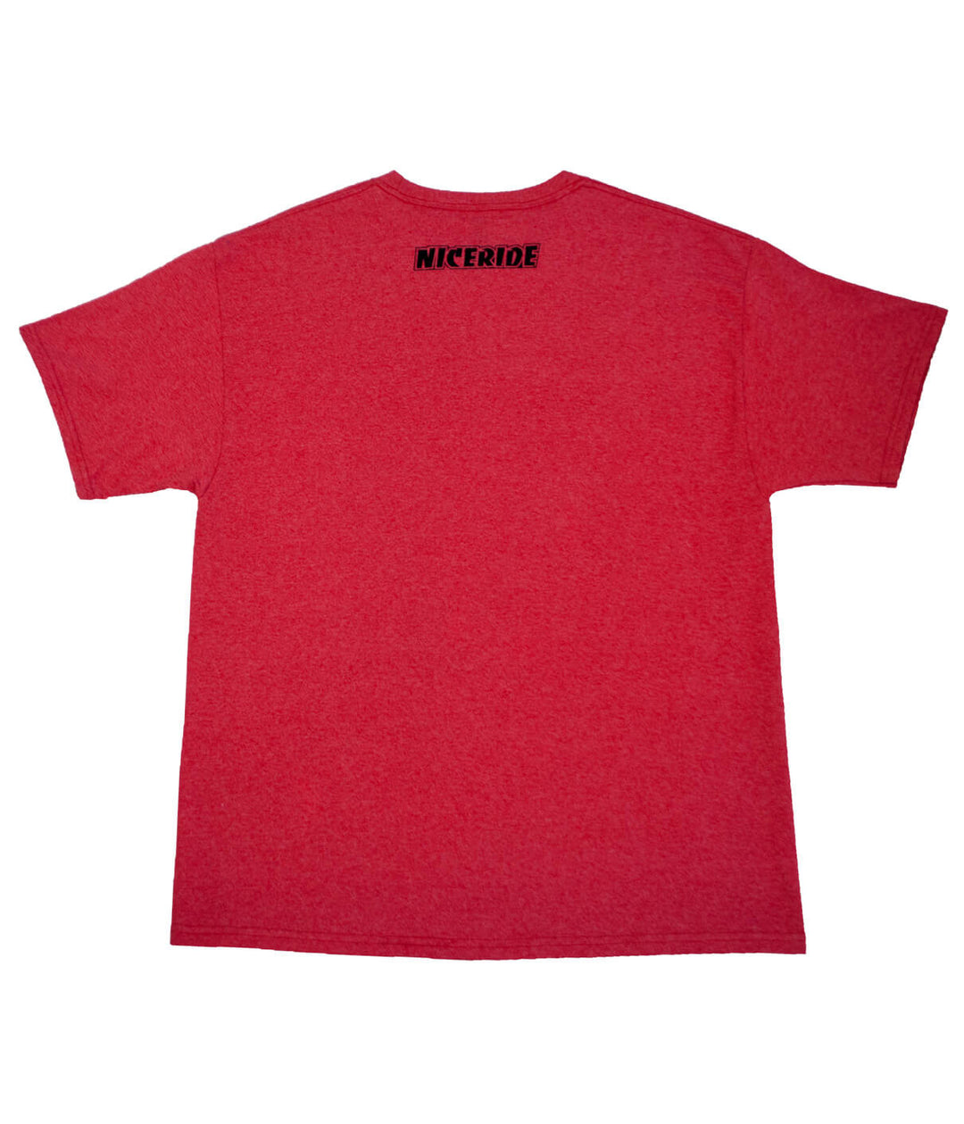 Back view of a red Hanes Men&