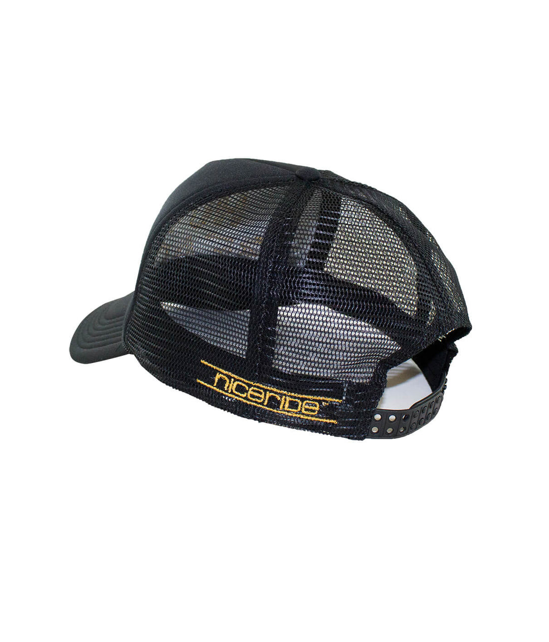 Back view of a Foam Trucker Hat with NICERIDE embroidery, perfect for a Sunday Funday.