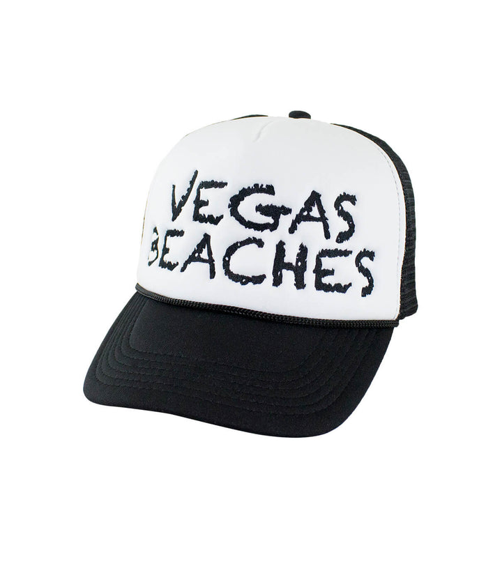 Vegas Beaches Foam Trucker Hat, a stylish baseball cap perfect for sunny outings.