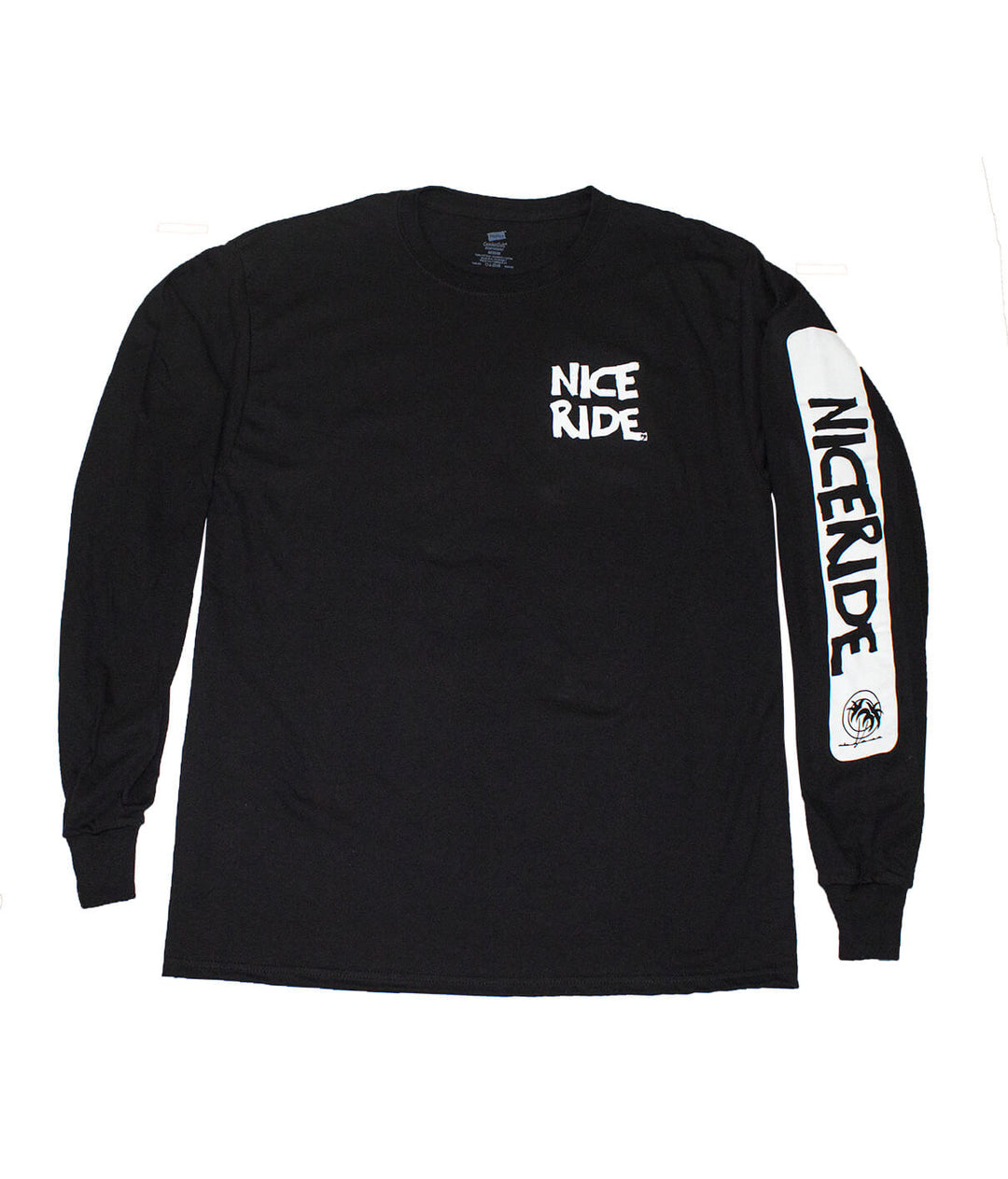 CR RIDE shirt - Black Hanes Cotton Long Sleeve Men&