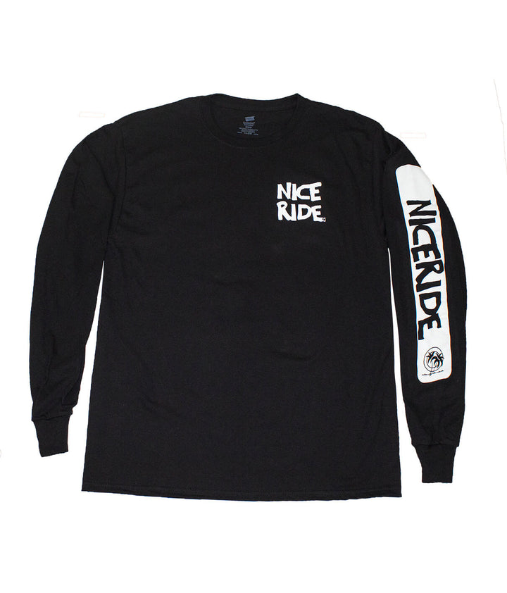 CR RIDE shirt - Black Hanes Cotton Long Sleeve Men&