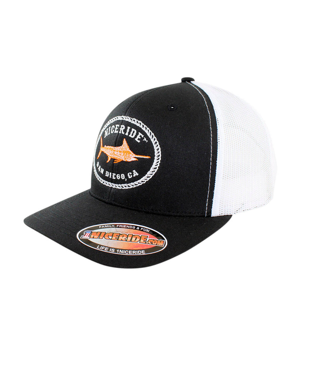 Reeling It In Retro Trucker Hat by NICERIDE, a stylish fishing hat and baseball cap.