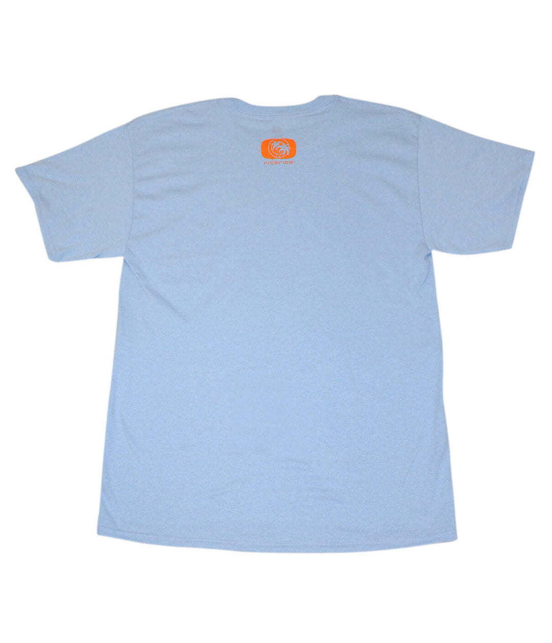Back view of Tasty Waves blue Hanes Men&