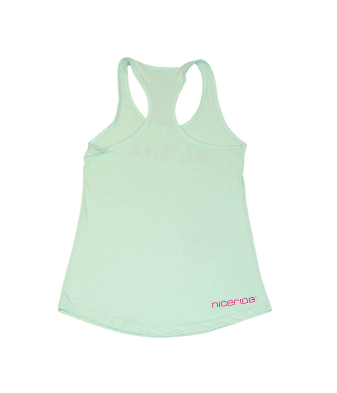 Maui tank top in soft mint green color with NICERIDE logo, women&
