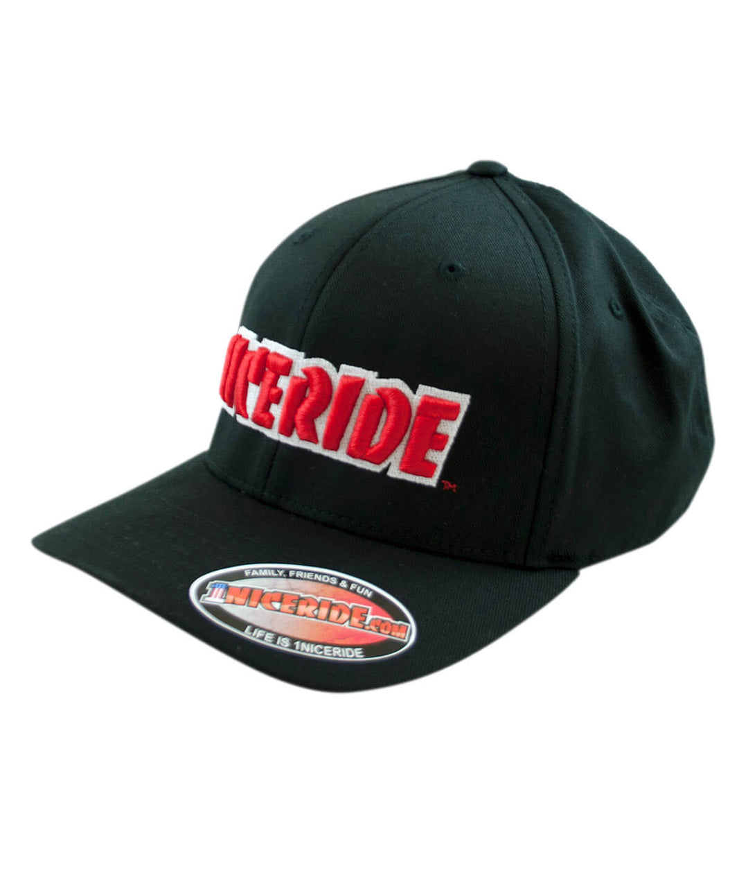 Black Classic Flexfit Hat featuring NICERIDE&