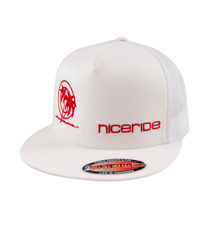 Palm Tower Trucker Hat with NICERIDE&