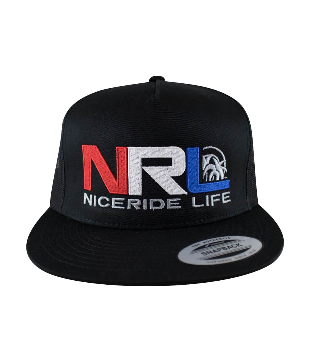 Bulls Eye Trucker Hat featuring NICERIDE&