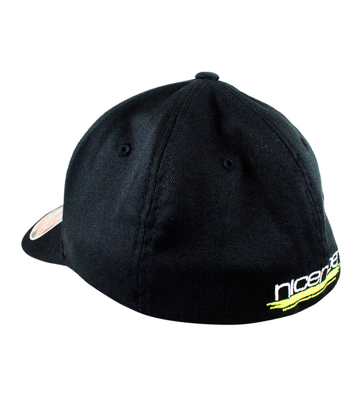Back view of the Last Hook Up Classic Flexfit Hat showcasing NICERIDE&